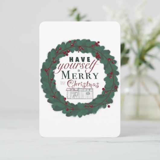 Weihnachtskarte Dankeskarte (Stehend Vorderseite)