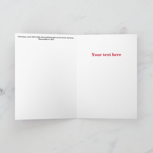 Weihnachtskarte Dankeskarte (Innenseite)