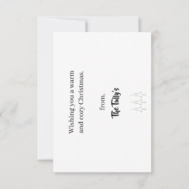 Weihnachtskarte Dankeskarte