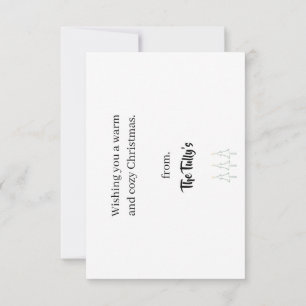 Weihnachtskarte Dankeskarte