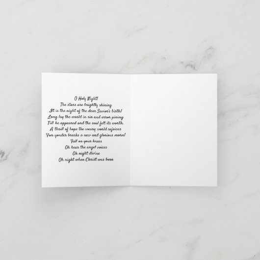 Weihnachtskarte Dankeskarte (Innenseite)