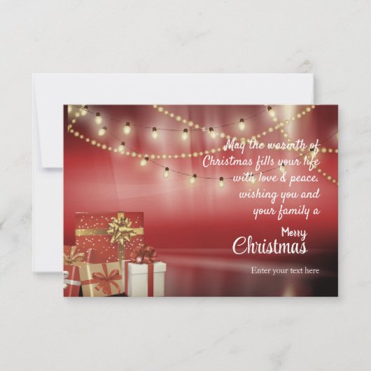 Weihnachtskarte Dankeskarte (Vorderseite)