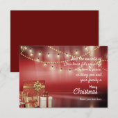 Weihnachtskarte Dankeskarte (Vorne/Hinten)