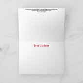 Weihnachtskarte Dankeskarte (Innenseite)