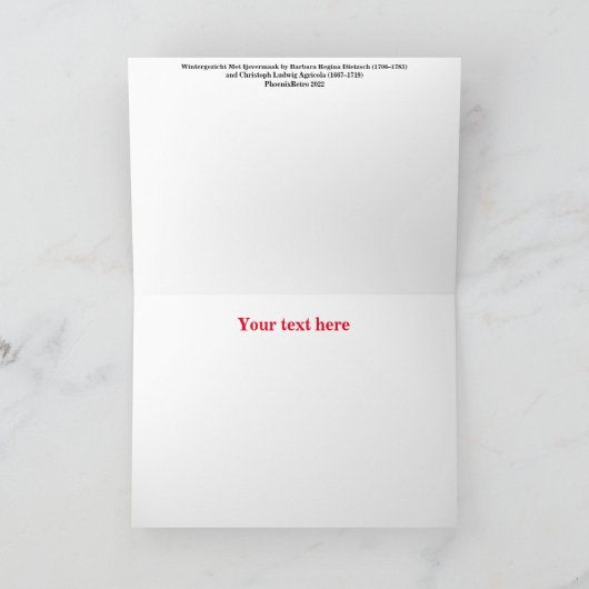 Weihnachtskarte Dankeskarte (Innenseite)