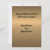 Weihnachtskarte Dankeskarte (Rückseite)