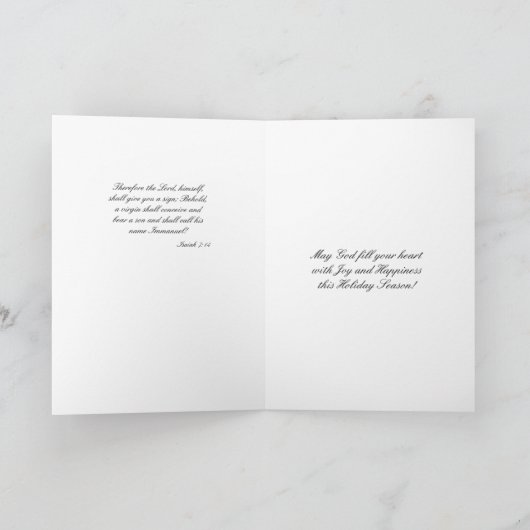 Weihnachtskarte Dankeskarte (Innenseite)