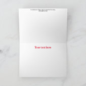 Weihnachtskarte Dankeskarte (Innenseite)