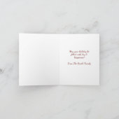 Weihnachtskarte Dankeskarte (Innenseite)