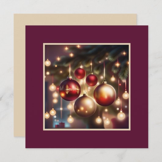 Weihnachtskarte Dankeskarte (Vorne/Hinten)