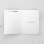 Weihnachtskarte Dankeskarte (Innenseite)