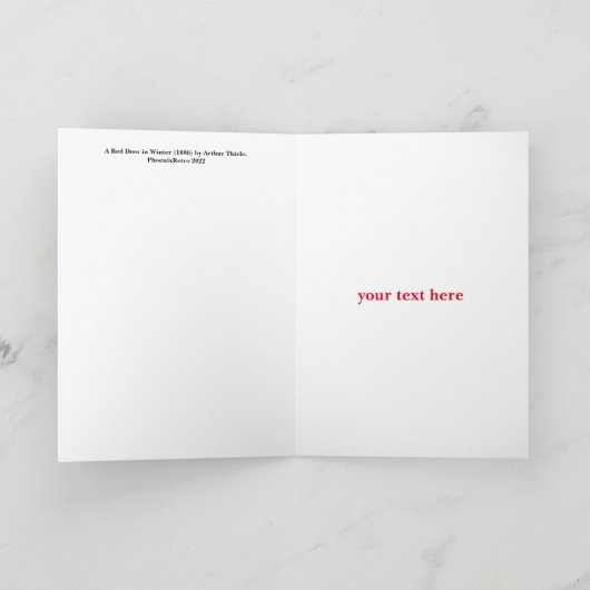 Weihnachtskarte Dankeskarte (Innenseite)