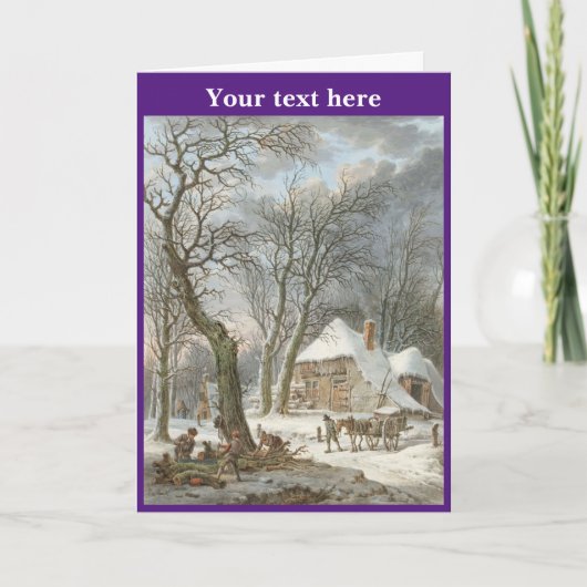 Weihnachtskarte Dankeskarte (Vorderseite)