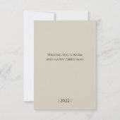 Weihnachtskarte Dankeskarte (Rückseite)