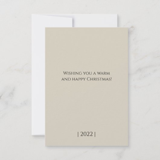 Weihnachtskarte Dankeskarte (Rückseite)