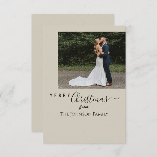 Weihnachtskarte Dankeskarte (Vorne/Hinten)