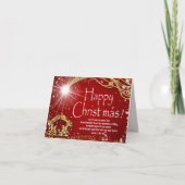 Weihnachtskarte Dankeskarte (Vorderseite)