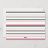 Weihnachtskarte "Deck The Halls" Feiertagskarte (Rückseite)