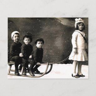 Weihnachtskarte der 1920er Jahre Feiertagspostkarte