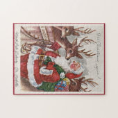 Weihnachtskarte der 1940er Jahre Puzzle (Horizontal)