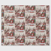 Weihnachtskarte der 1940er Jahre Weihnachtsnamen p Geschenkpapier (Flach)