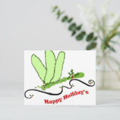 Weihnachtskarte der Dragonfly Feiertagspostkarte (Stehend Vorderseite)