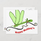 Weihnachtskarte der Dragonfly Feiertagspostkarte (Vorne/Hinten)