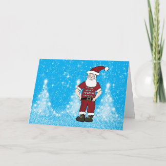 Weihnachtskarte der Feministin Feiertagskarte