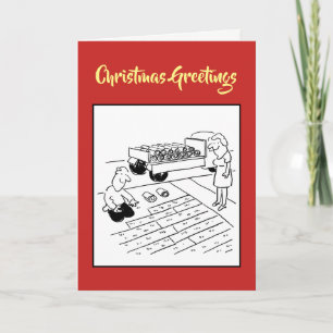 Weihnachtskarte der Firma "Lawn Turfing Company" Feiertagskarte
