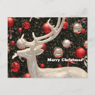 Weihnachtskarte der Funkelnd Rentiere Feiertagspostkarte