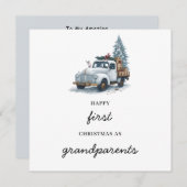 Weihnachtskarte der Großeltern Feiertagskarte (Vorne/Hinten)