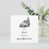 Weihnachtskarte der Großeltern Feiertagskarte (Stehend Vorderseite)