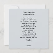 Weihnachtskarte der Großeltern Feiertagskarte (Rückseite)