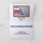 Weihnachtskarte der Infusionsklinik Feiertagskarte (Innenseite)