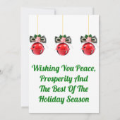 Weihnachtskarte der Jahreszeit Einladung (Rückseite)