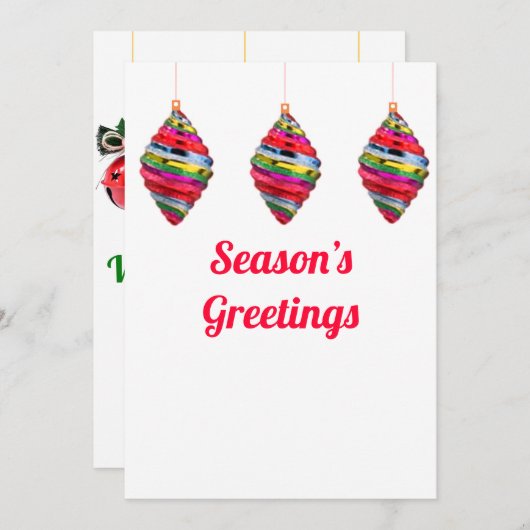 Weihnachtskarte der Jahreszeit Einladung (Vorne/Hinten)