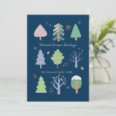 Weihnachtskarte der Jahreszeit Einladung (Stehend Vorderseite)