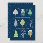 Weihnachtskarte der Jahreszeit Einladung (Vorne/Hinten)