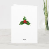 Weihnachtskarte der Keramik Feiertagskarte (Rückseite)