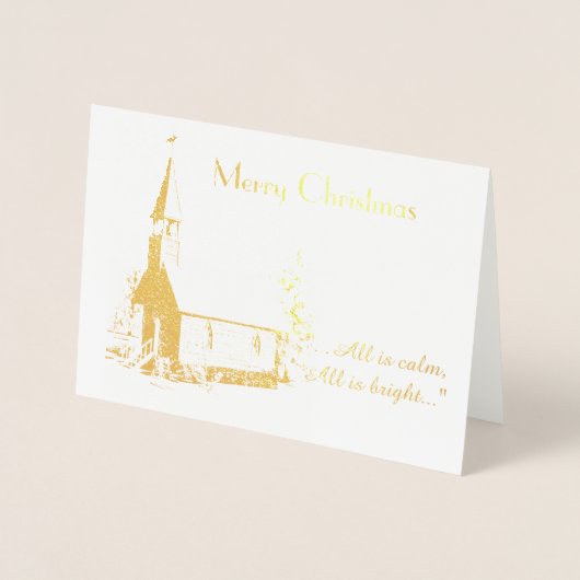 Weihnachtskarte der Kirche (Foil) Folienkarte (Vorderseite)