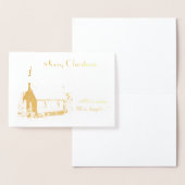 Weihnachtskarte der Kirche (Foil) Folienkarte (Anzeige)