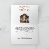 Weihnachtskarte der Krippe Ankündigung (Innenseite)