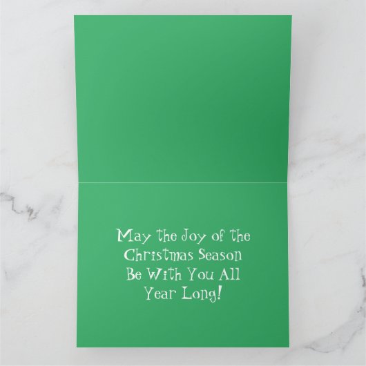 Weihnachtskarte der Krippe Dankeskarte (Innenseite)