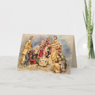 Weihnachtskarte der Krippe Dankeskarte