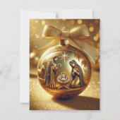 Weihnachtskarte der Krippe Feiertagskarte (Vorderseite)