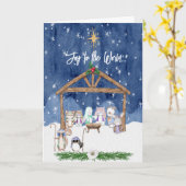 Weihnachtskarte der Krippe Karte (Gelbe Blume)