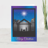 Weihnachtskarte der Krippe Karte (Vorderseite)