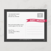 Weihnachtskarte der Liebe mit Postkarte (Rückseite)