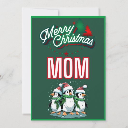 Weihnachtskarte der Mama Feiertagskarte (Vorderseite)