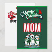 Weihnachtskarte der Mama Feiertagskarte (Vorne/Hinten)